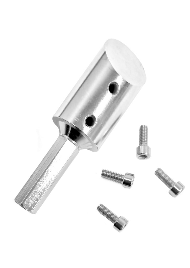 Adapter för borrmaskin för Wile Grovfoderborr. 4 ästskruvar medföljer.